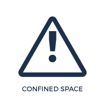 Safety Icon for Confined Space